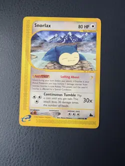POKEMON SNORLAX 100/144 (SK 100) SKYRIDGE ENG RELAXO COMMON NON HOLO - Image 1
