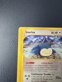 POKEMON SNORLAX 100/144 (SK 100) SKYRIDGE ENG RELAXO COMMON NON HOLO - Image 4