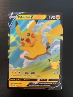 Carte Pokemon : Pikachu V SWSH143 Promo Epee & Bouclier Francaise NEUF - Image 1