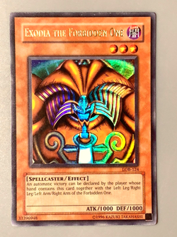 yugioh Exodia the Forbidden One LOB-124 Unlimited Edition Ultra Rare Played - Image 2