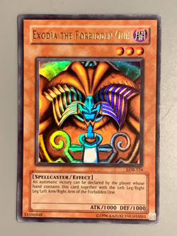 yugioh Exodia the Forbidden One LOB-124 Unlimited Edition Ultra Rare Played - Image 3