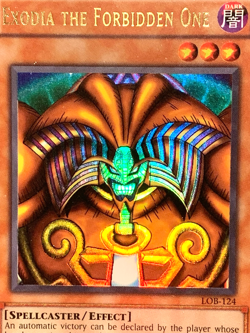 yugioh Exodia the Forbidden One LOB-124 Unlimited Edition Ultra Rare Played - Image 4