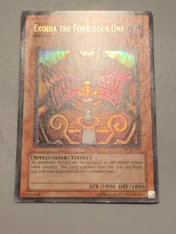yugioh Exodia the Forbidden One LOB-124 Unlimited Edition Ultra Rare Played - Image 5
