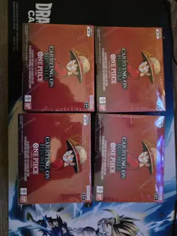 Lot (4) One PIece OP-13 Carrying On His Will English Booster Boxes Sealed - Image 1