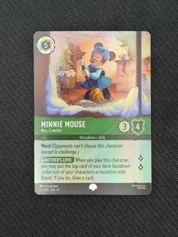 Disney Lorcana TCG Minnie Mouse Mrs. Cratchit Winter Spell #213/204 Foil - Image 1
