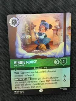 Disney Lorcana TCG Minnie Mouse Mrs. Cratchit Winter Spell #213/204 Foil - Image 2