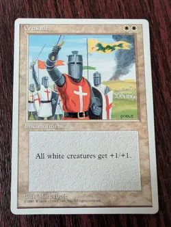 Alt 4th Edition ~ Crusade ~ Ultra Rare Banned Card MTG Misprint Oddity - Image 1