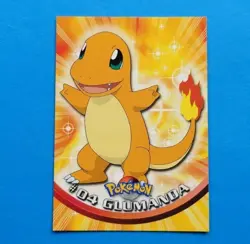TV Animation 04 Glumanda Non-Holo, Blue Logo, Pokemon Karte Topps Series 1, 1999 - Image 1