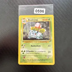 Bisaknosp Pokemon Karte 30/102 Base Set 1.Edition Deutsch TCG Vintage - Image 1
