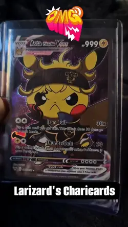 SALE! | Asta Pikachu | Radiant Cosplay Pikachu Pokemon Cards | #1 | Read Descr. - Image 3
