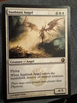 Mtg Sunblast Angel NM) Scars of Mirrodin REMOVAL ! - Image 1