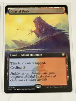 Coastal Peak Extended Art Secrets of Strixhaven Commander 100 - Image 1