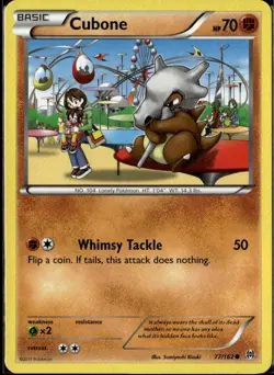 Cubone Common XY BREAKthrough 77/162 Fighting Pokemon Card - Image 1