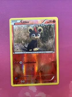 Pokemon Card Litleo Flashfire Reverse Holo Common 18/106 Near Mint - Image 1