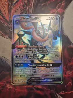 Greninja GX SV56/SV94 Hidden Fates: Shiny Vault Shiny Holo Rare Pokemon TCG MP - Image 1