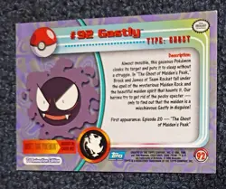Pokemon TOPPS Gastly Haunter Gengar LP set Of 3 Vintage - Image 4