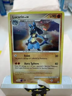 Lucario Pokemon TCG Diamond & Pearl 6/130 Holo Rare 90 HP Sugimori 2007 - Image 1