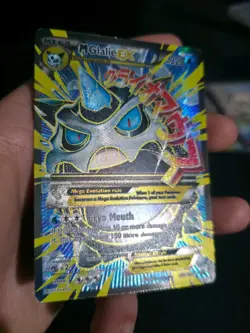Pokemon TCG Mega Glalie EX Full Art XY Breakthrough Card 156/162 - Image 3