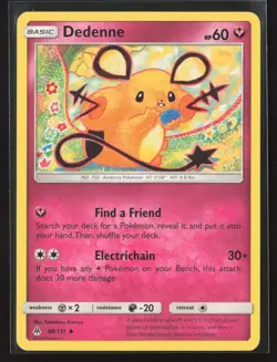 Dedenne 88/131 Uncommon Forbidden Light Pokemon Near Mint - Image 1