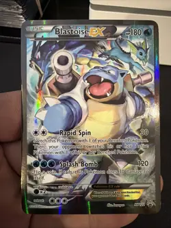 Pokemon TCG Blastoise EX XY122 Full Art Holo Black Star Promo DMG - Image 1