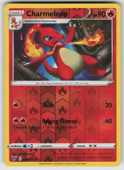 Charmeleon 024/185 Uncommon Vivid Voltage Pokemon Reverse Holo Near Mint - Image 1