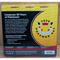 Pokemon Day 2026 Collection Phantasmal Flames 30th Anniversary Pikachu Promo Box - Image 3