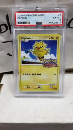 2009 ZAPDOS POKEMON RUMBLE POKEMON TCG PSA 6 EX-MT #8/16 - Image 2