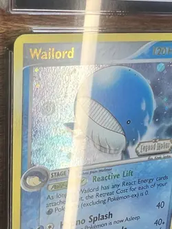 2006 Pokemon EX Legend Maker Wailord 14/92 Reverse Holo CGC 10 GEM MINT W/ Guard - Image 3