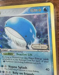 2006 Pokemon EX Legend Maker Wailord 14/92 Reverse Holo CGC 10 GEM MINT W/ Guard - Image 4