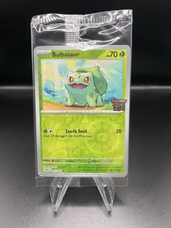 Bulbasaur 151 STAMPED Promo 001/165 SEALED Best Buy Exclusive Pokemon 🔥 - Image 1