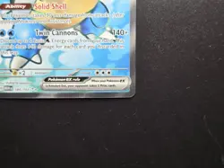 2023 Pokemon MEW EN Ultra Rare #184 Blastoise ex - Image 3
