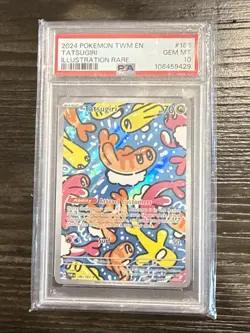 Pokemon TCG Tatsugiri Twilight Masquerade Illustration Rare Card 186/167 PSA 10 - Image 1