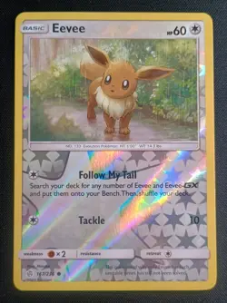 Pokemon Cosmic Eclipse - Eevee 167/236 - Reverse Holo Near Mint - Image 1