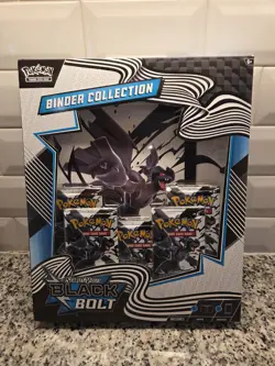 Pokemon Black Bolt Binder Collection Box - SEALED - Image 1