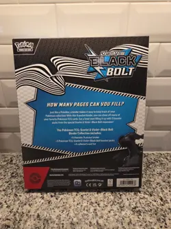 Pokemon Black Bolt Binder Collection Box - SEALED - Image 2