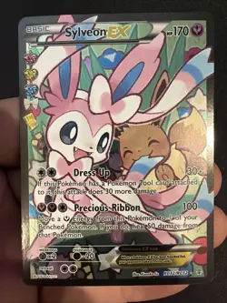 Pokemon TCG Sylveon EX Full Art RC32/RC32 Radiant Collection LP Condition - Image 1