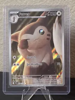 2025 Pokemon S&V Journey Together Furret IR 168/159 - NM+ Contender - Image 1