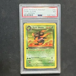 Pokemon TCG Dark Gloom Team Rocket #36/82 1st Edition PSA 7 Regular 2000 - Image 1