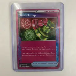 Unfair Stamp 165/167 ACE SPEC Rare Twilight Masquerade Pokemon - Image 1