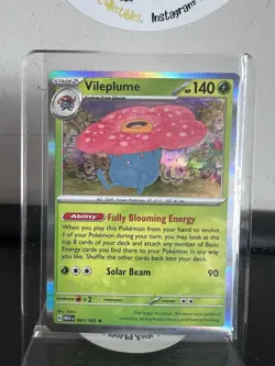 Vileplume 045/165 Holo Rare - Scarlet & Violet 151 - Pokemon Card - Image 2