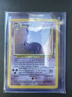 Pokemon Gengar Fossil Holo Rare 5/62 80 HP 1999 English TCG - Image 1