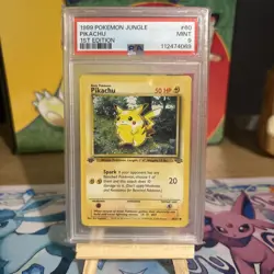 1999 Pokemon Jungle Pikachu - 1st Edition- PSA 9 - Mint 60/64 Genuine - Image 2