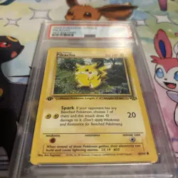 1999 Pokemon Jungle Pikachu - 1st Edition- PSA 9 - Mint 60/64 Genuine - Image 4