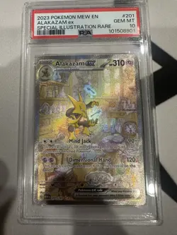 Pokemon 2023 Alakazam ex 201/165 SIR Scarlet & Violet 151 GEM MINT PSA 10 - Image 1