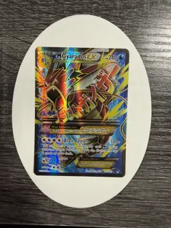 Pokemon XY Breakpoint M Gyarados EX Full Art Holo Ultra Rare Card 115/122 - Image 2