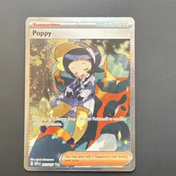Pokemon Poppy Trainer-Supporter Full Art Holo 227/197 Obsidian Flames Rare - Image 1