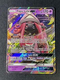 Pokemon TCG Tapu Lele GX Holo Ultra Rare Sun & Moon: Guardians Rising 60/145 NM - Image 2