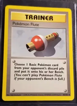 Pokemon Flute 086/102 Base Set Regular NM - Image 1