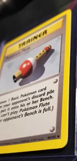 Pokemon Flute 086/102 Base Set Regular NM - Image 3