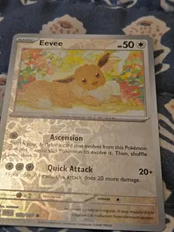 Eevee Reverse Holo - 135/167 - Twilight Masquerade Pokemon 2024 - Image 2